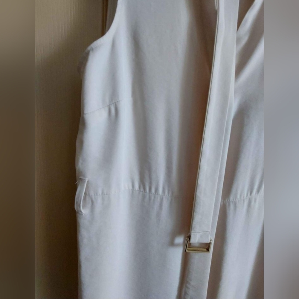 H&M Cream Sleeveless Midi Shirt Dress - Picture 5 of 11